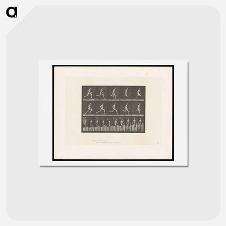 アートポストカード-Sprinting Man
 - エドワード マイブリッジ Postcard.