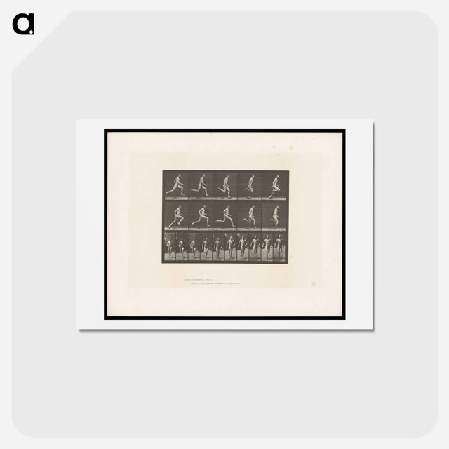 アートポストカード-Sprinting Man
 - エドワード マイブリッジ Postcard.