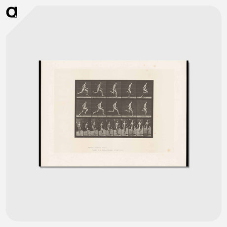 アートポストカード-Sprinting Man
 - エドワード マイブリッジ Postcard.