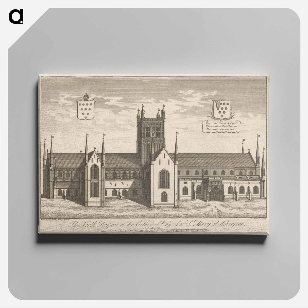 アートパネル-The North Prospect of the Cathedral Church of St. Mary at Worcester
 - イェール大学アートギャラリー Canvas.