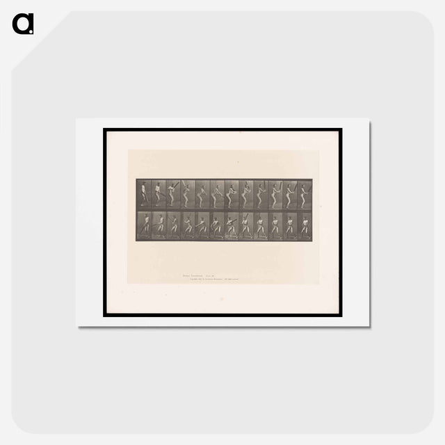 アートポストカード-Batting Man
 - エドワード マイブリッジ Postcard.
