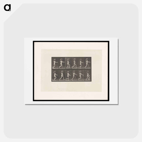 アートポストカード-Running Girl
 - エドワード マイブリッジ Postcard.