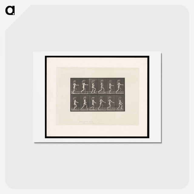 アートポストカード-Running Girl
 - エドワード マイブリッジ Postcard.