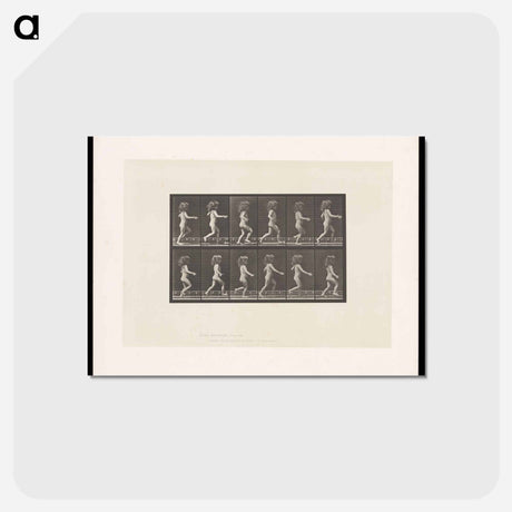 アートポストカード-Running Girl
 - エドワード マイブリッジ Postcard.