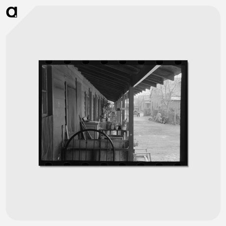 アートポストカード-Back Porch, San Antonio
 - ラッセル リー Postcard.