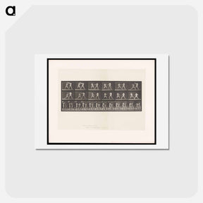 アートポストカード-Bare-Knuckle Boxing
 - エドワード マイブリッジ Postcard.