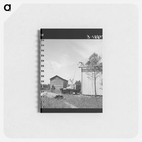 アートメモ帳-Building plank tobacco barn - ドロテア ラング Memo.