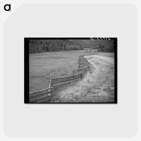 アートポストカード-Rail Fence, San Juan County
 - ラッセル リー Postcard.