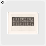 アートポストカード-Pugilists
 - エドワード マイブリッジ Postcard.
