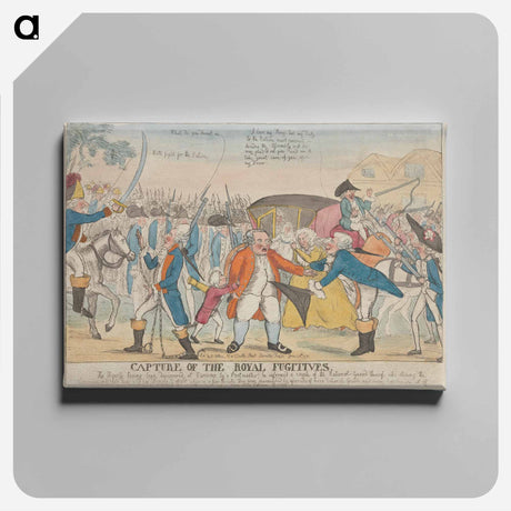 アートパネル-Capture of the Royal Fugitives
 - イェール大学アートギャラリー Canvas.