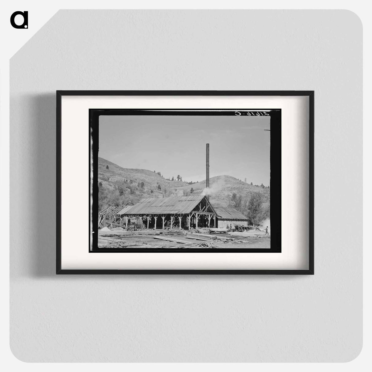 Untitled photo, possibly related to: The sawmill. Ola self-help sawmill co-op. Gem County, Idaho. General caption 48 - ドロテア ラング Poster.