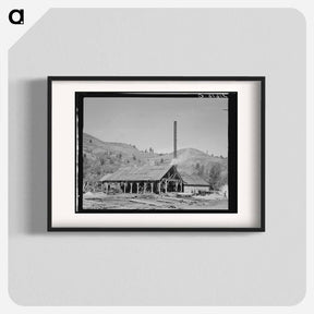 アートポスター-Untitled photo, possibly related to: The sawmill. Ola self-help sawmill co-op. Gem County, Idaho. General caption 48 - ドロテア ラング Poster.