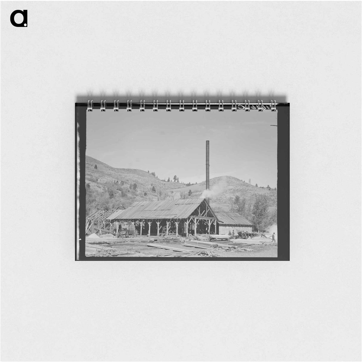 Untitled photo, possibly related to: The sawmill. Ola self-help sawmill co-op. Gem County, Idaho. General caption 48 - ドロテア ラング Memo.