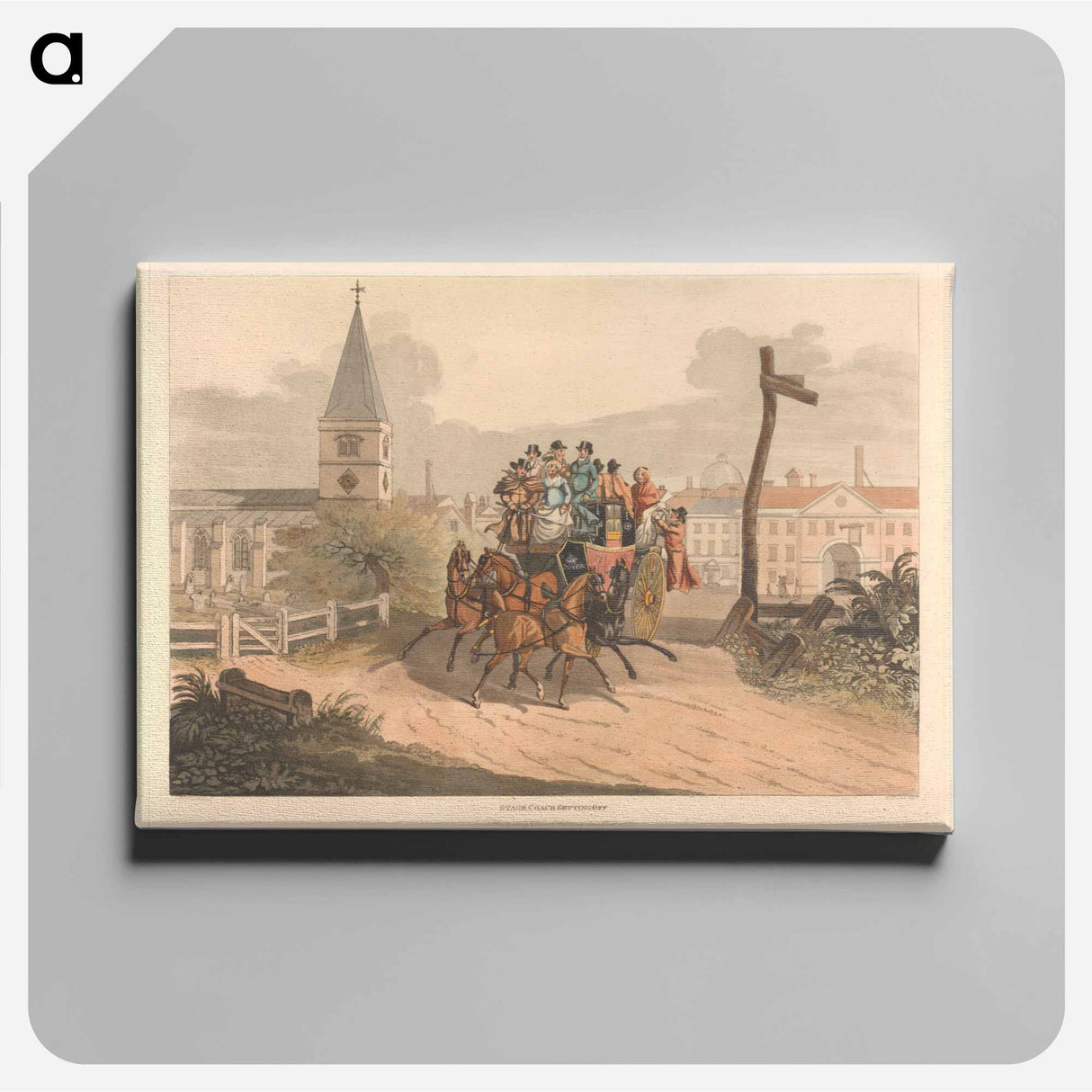 アートパネル-Coaching [a pair]: 1. Stage Coach Setting Off
 - イェール大学アートギャラリー Canvas.