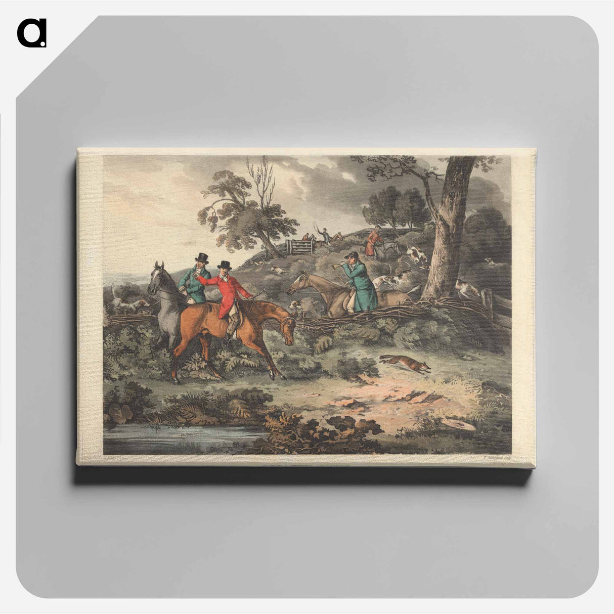 アートパネル-Fox-hunting. Breaking Cover
 - イェール大学アートギャラリー Canvas.
