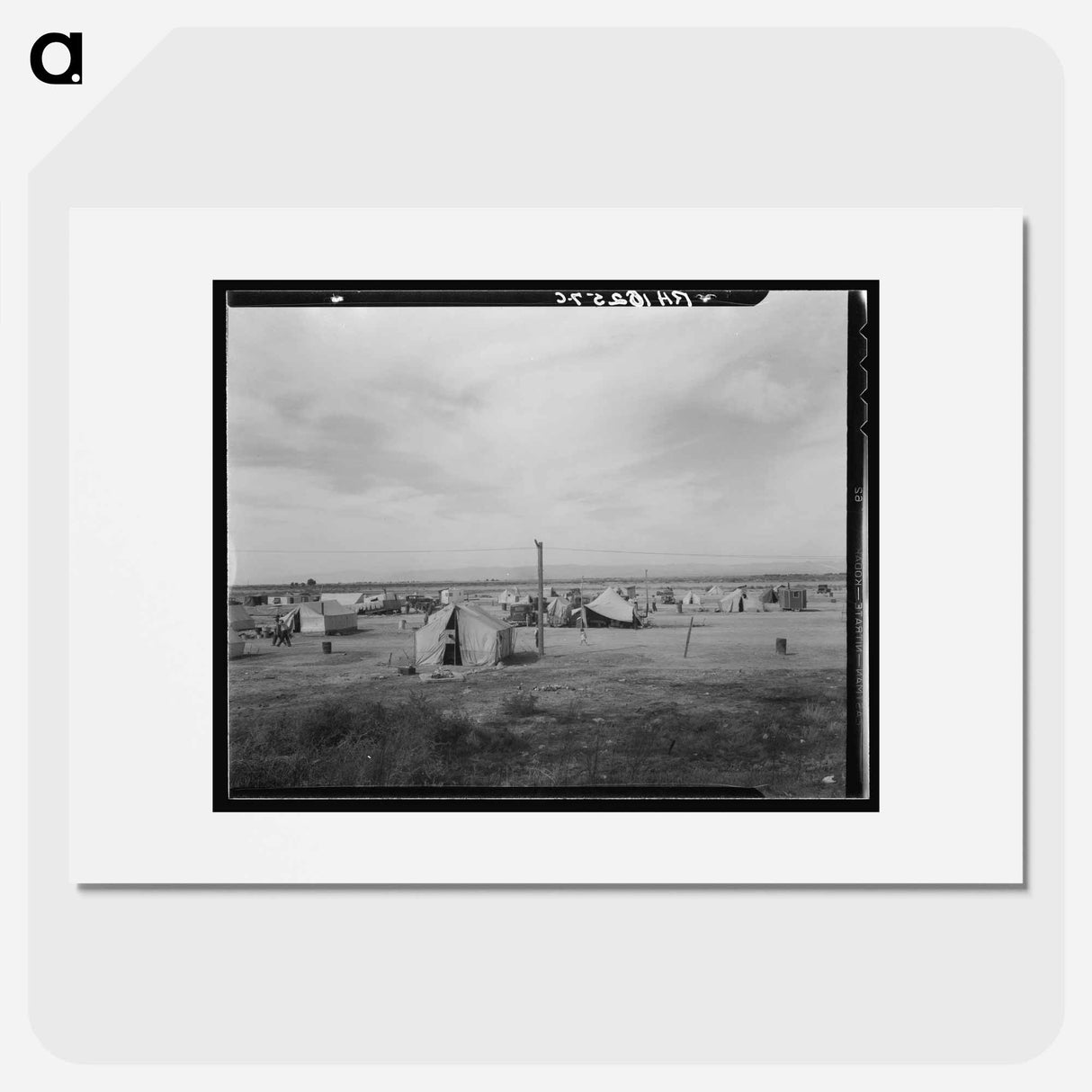 Auto camp north of Calipatria, California - Dorothea Lange Poster.