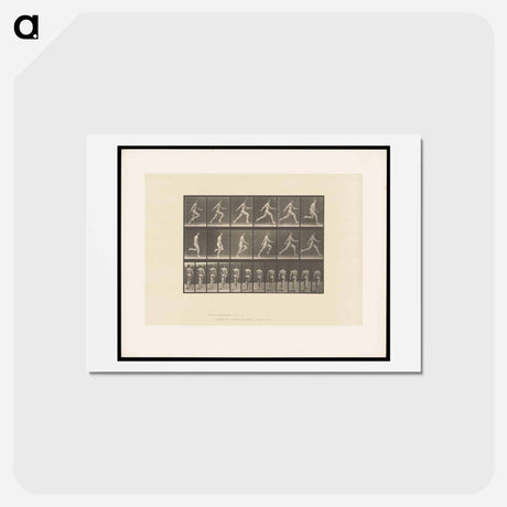 アートポストカード-Sprinting Man
 - エドワード マイブリッジ Postcard.
