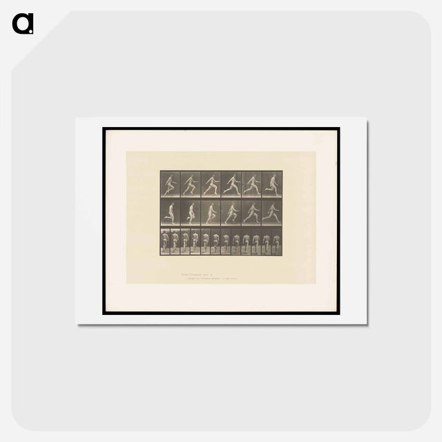 アートポストカード-Sprinting Man
 - エドワード マイブリッジ Postcard.