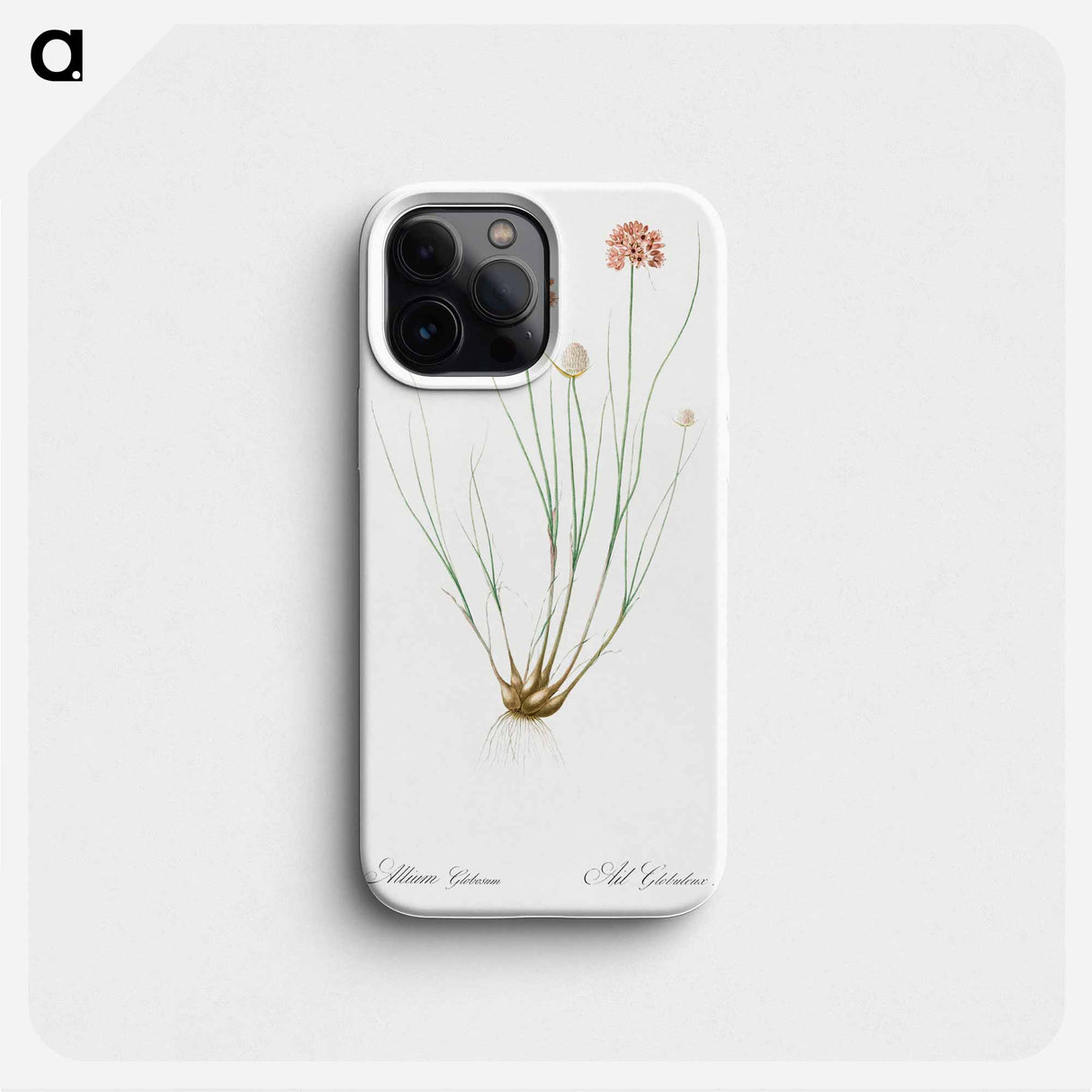 Allium globosum illustration - Pierre Joseph Redouté Phone Case.