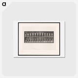アートポストカード-Weightlifting
 - エドワード マイブリッジ Postcard.