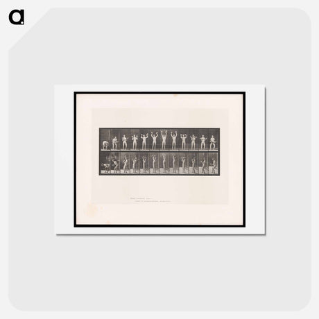 アートポストカード-Weightlifting
 - エドワード マイブリッジ Postcard.