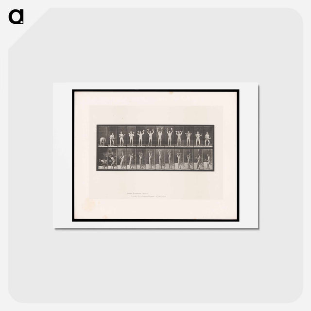 アートポストカード-Weightlifting
 - エドワード マイブリッジ Postcard.