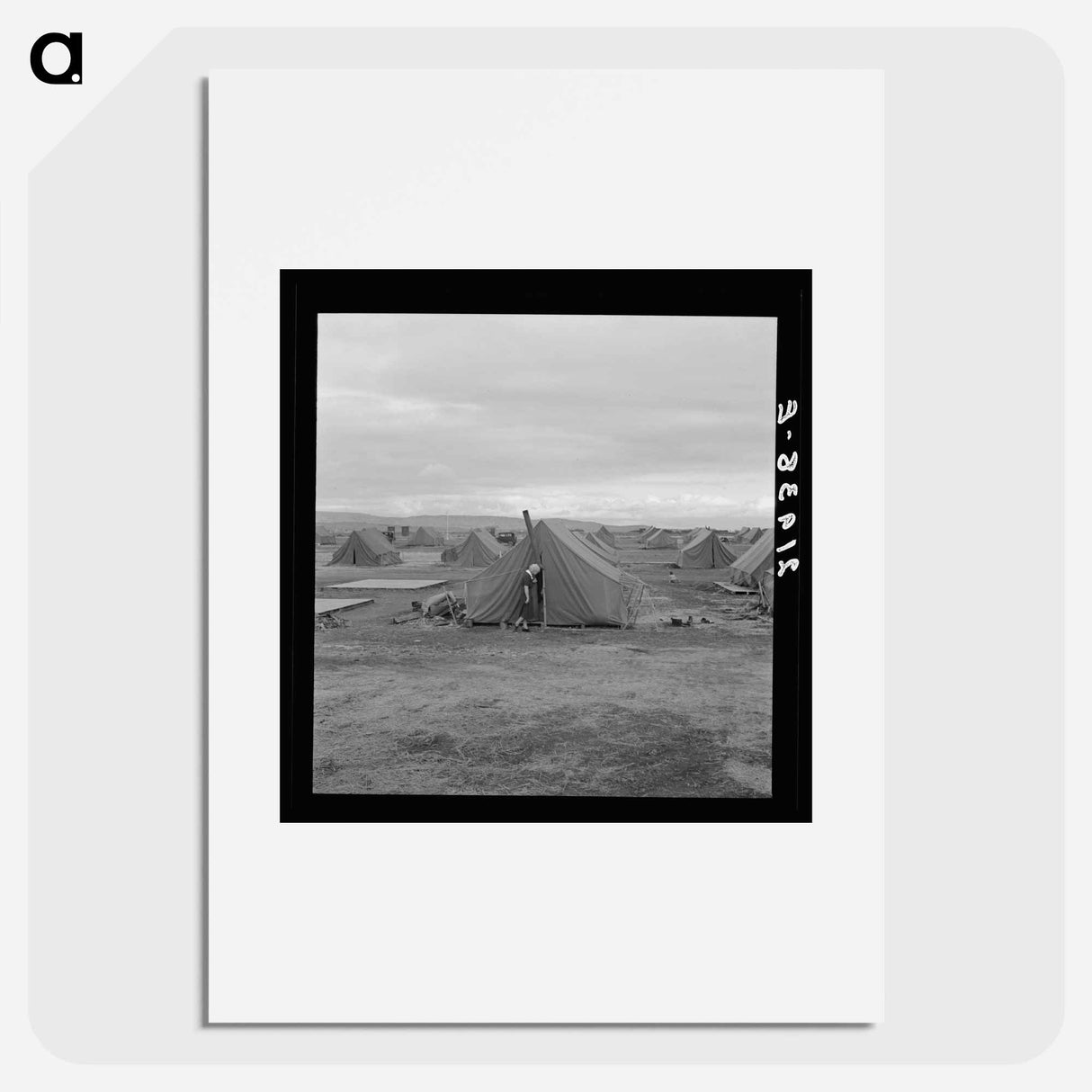 Nurse making her rounds, late in the afternoon - Dorothea Lange Poster.