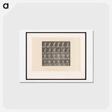アートポストカード-Man Pushing a Roller
 - エドワード マイブリッジ Postcard.