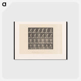 アートポストカード-Man Pushing a Roller
 - エドワード マイブリッジ Postcard.