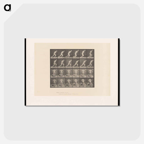 アートポストカード-Man Pushing a Roller
 - エドワード マイブリッジ Postcard.