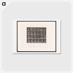 アートポストカード-Throwing the Rock
 - エドワード マイブリッジ Postcard.