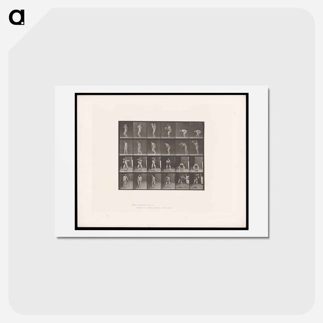 アートポストカード-Throwing the Rock
 - エドワード マイブリッジ Postcard.