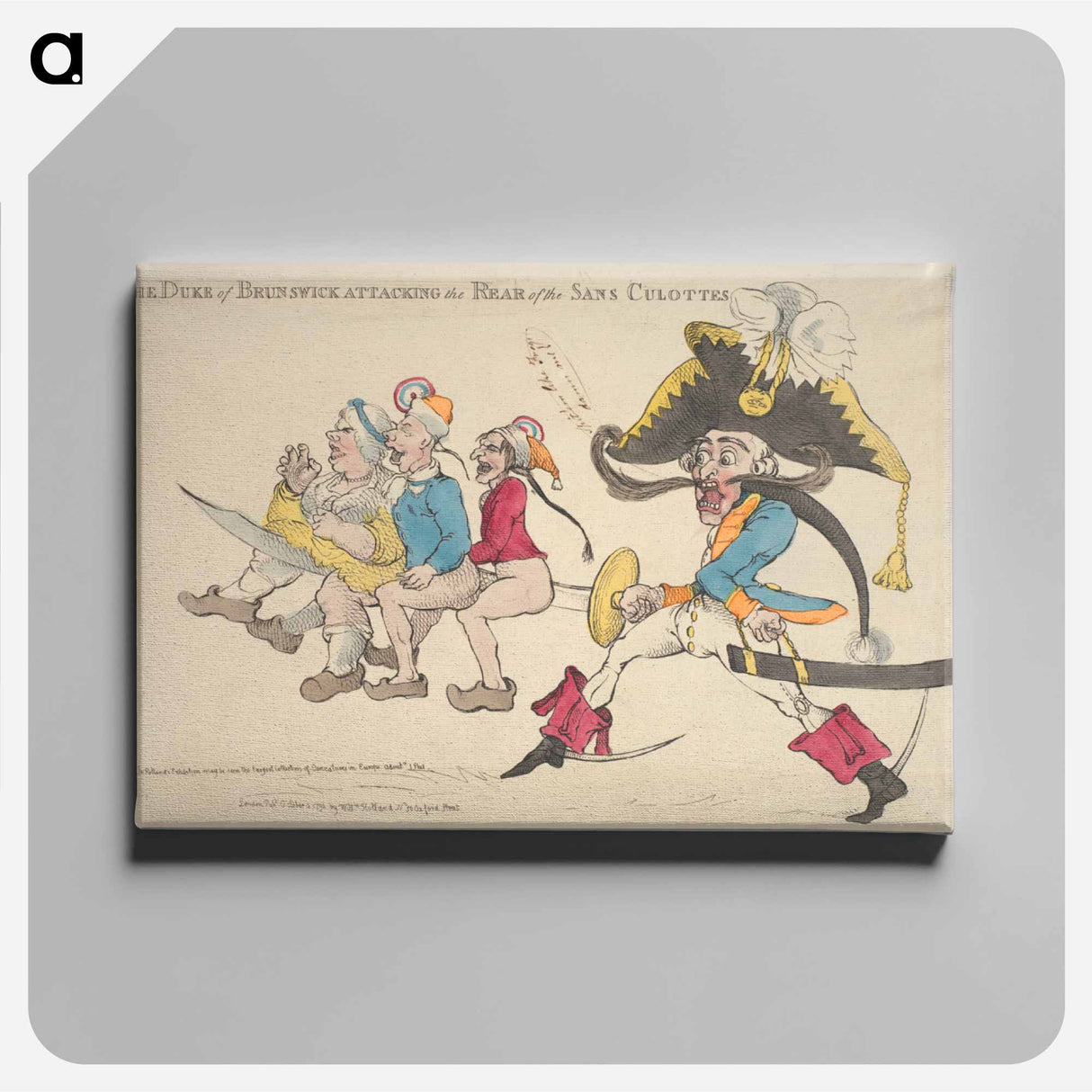アートパネル-The Duke of Brunswick Attacking the Rear of the Sans Culottes
 - イェール大学アートギャラリー Canvas.