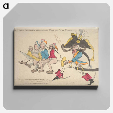 アートパネル-The Duke of Brunswick Attacking the Rear of the Sans Culottes
 - イェール大学アートギャラリー Canvas.