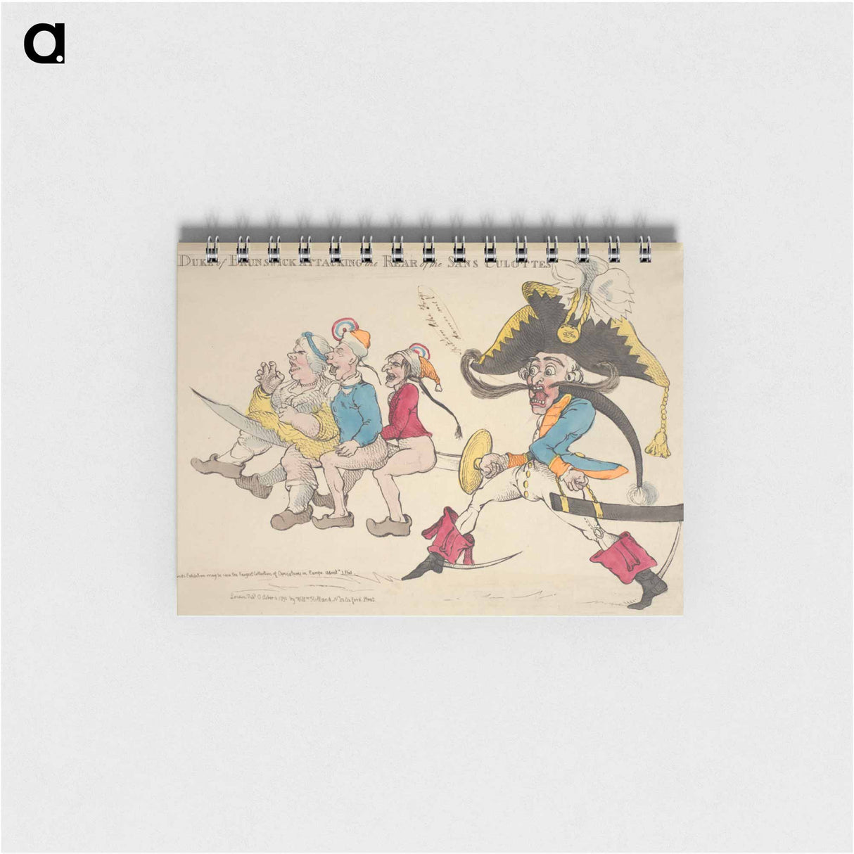 アートメモ帳-The Duke of Brunswick Attacking the Rear of the Sans Culottes
 - イェール大学アートギャラリー Memo.