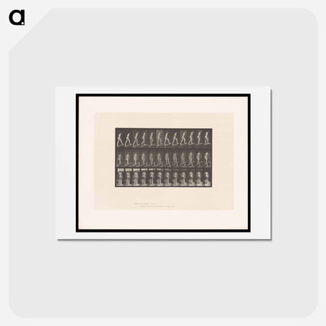 アートポストカード-Woman on a Plank
 - エドワード マイブリッジ Postcard.