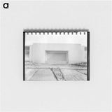 Untitled photo, possibly related to: Hightstown, New Jersey. View of nearly completed factory for garment workers - ドロテア ラング Memo.