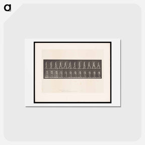 アートポストカード-Naked Man Walking
 - エドワード マイブリッジ Postcard.