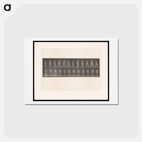 アートポストカード-Naked Man Walking
 - エドワード マイブリッジ Postcard.