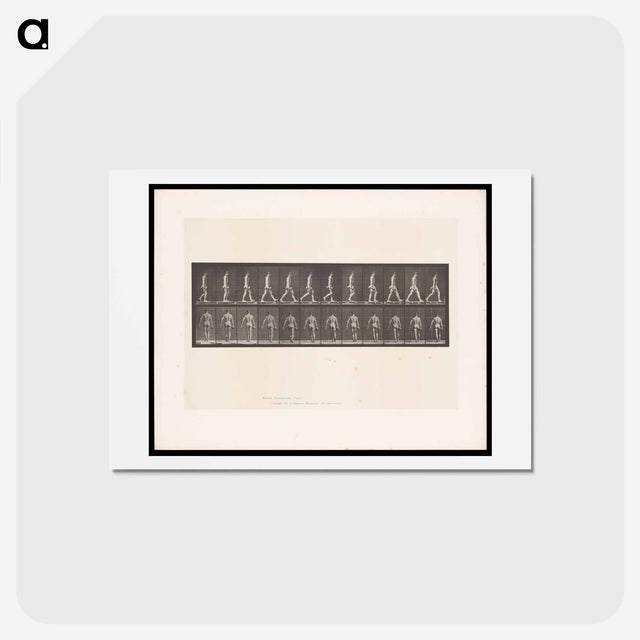 アートポストカード-Naked Man Walking
 - エドワード マイブリッジ Postcard.