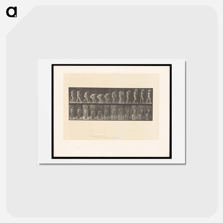 アートポストカード-Man with Barrel
 - エドワード マイブリッジ Postcard.