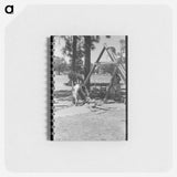 アートメモ帳-Roping a Horse in Texas
 - ラッセル リー Memo.