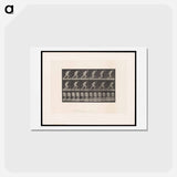 アートポストカード-Man Pulling a Roller
 - エドワード マイブリッジ Postcard.