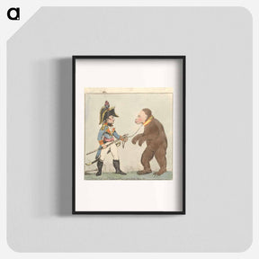 アートポスター-French Officer Holding a Trained Bear by a Chain
 - イェール大学アートギャラリー Poster.