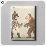 アートパネル-French Officer Holding a Trained Bear by a Chain
 - イェール大学アートギャラリー Canvas.