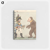 アートメモ帳-French Officer Holding a Trained Bear by a Chain
 - イェール大学アートギャラリー Memo.