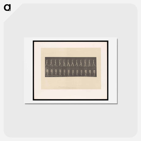 アートポストカード-Naked Woman Walking
 - エドワード マイブリッジ Postcard.