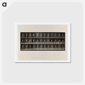 アートポストカード-Naked Man Walking
 - エドワード マイブリッジ Postcard.