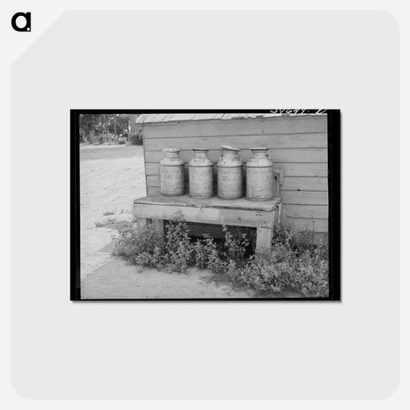 アートポストカード-Milk Cans, Caldwell, Idaho
 - ラッセル リー Postcard.