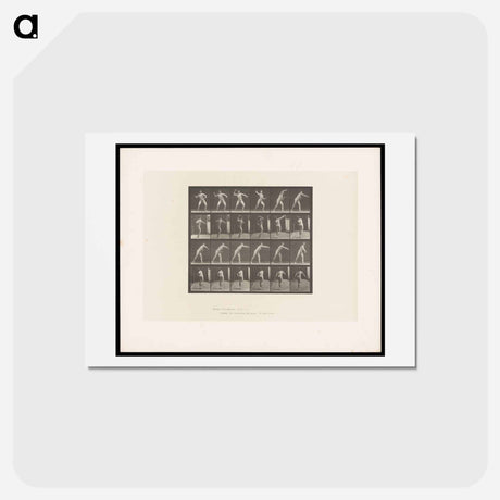 アートポストカード-Throwing a Ball
 - エドワード マイブリッジ Postcard.